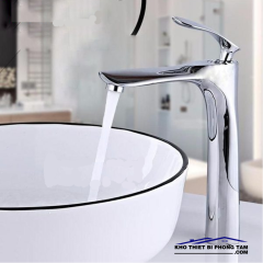 VÒI RỬA LAVABO NÓNG LẠNH  ĐỒNG THAU MẠ CROME -5301