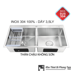 Chậu Rửa Chén Không Sơn Inox 304 100% HI - C33IN