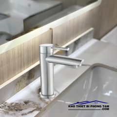 VÒI RỬA LAVABO TRÒN LẠNH INOX 304 -2611