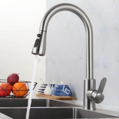 VÒI RỬA CHÉN NÓNG LẠNH DÂY RÚT INOX 304 BÓNG CAO CẤP HI-6306B