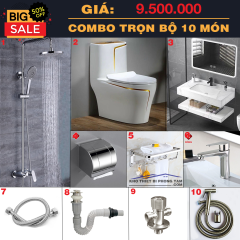 COMBO TRỌN BỘ 10 MÓN NÓNG LẠNH PHÒNG TẮM CB21