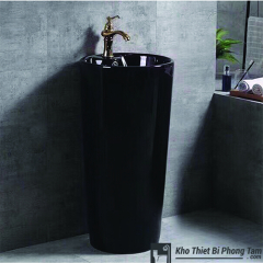 (NEW)LAVABO TRỤ ĐỨNG LIỀN KHỐI HI-LA21