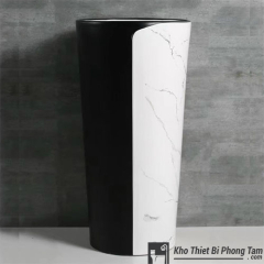 Lavabo Đứng Trắng Đen HI-LA28