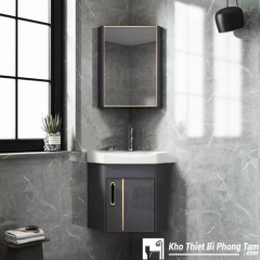 Lavabo Tủ Góc Nhôm Xám Cao cấp HI-T7521