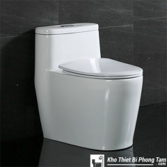 Bồn Cầu 1 Khối Lùn Nắp Mỏng BC-6C877