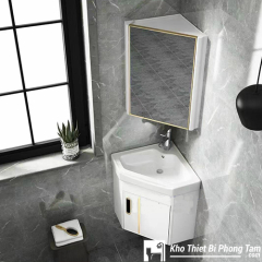 Tủ Lavabo Góc Cao Cấp Trắng  HI-T7520