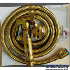 (NEW)Vòi Xịt Vệ Sinh Cao Cấp Mạ Vàng HI-VX104V