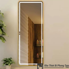 GƯƠNG LED ĐỨNG TOÀN THÂN CẢM ỨNG CAO CẤP VIỀN VÀNG HI-GL108V