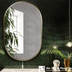 GƯƠNG BẦU DỤC VIỀN THÉP SƠN TĨNH ĐIỆN VÀNG HI-GS07V