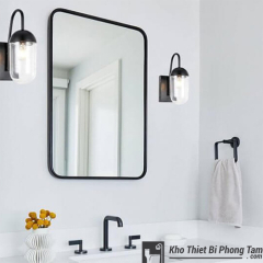 GƯƠNG ĐỨNG VIỀN THÉP SƠN TĨNH ĐIỆN ĐEN HI-GS06Đ