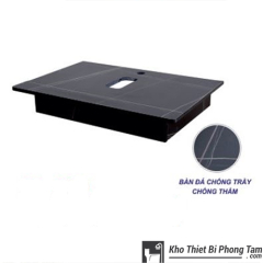 Bàn Đá Chống Trầy Đặt Lavabo Đen HI-BĐ04
