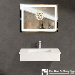 BÀN ĐÁ 1 TẦNG GƯƠNG LED CẢM ỨNG CAO CẤP HI-BĐ13