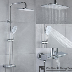 (NEW)Sen Cây Đứng  Nóng Lạnh Đồng Thau Mạ Crom HI-SC9040