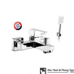 CỦ SEN TẮM NÓNG LẠNH INOX 304 BÓNG HI-8015B
