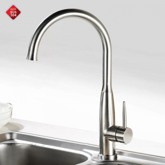 VÒI RỬA CHÉN NÓNG LẠNH INOX 304 CAO CẤP HI-6345