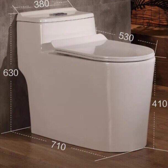 Bồn Cầu Lùn Nắp Mỏng -6C878