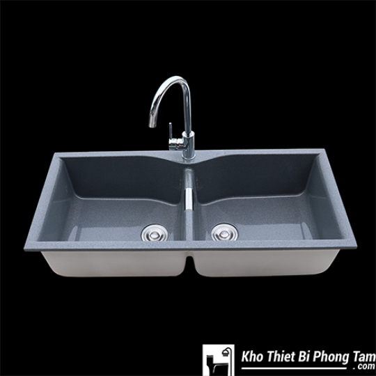 CHẬU CHÉN ĐÁ GRANITE XÁM CAO CẤP HI-13CĐX