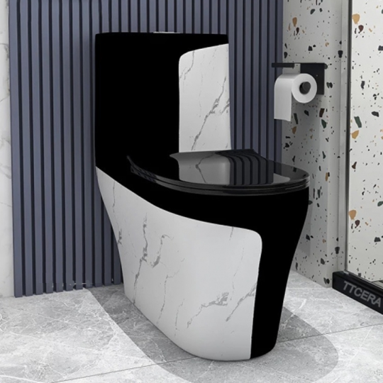 Bồn Cầu Trắng Đen  BC-1C108