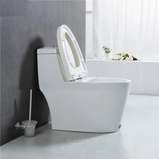 (NEW)Bồn Cầu 1 Khối Lùn Nắp Đầy BC-5C398