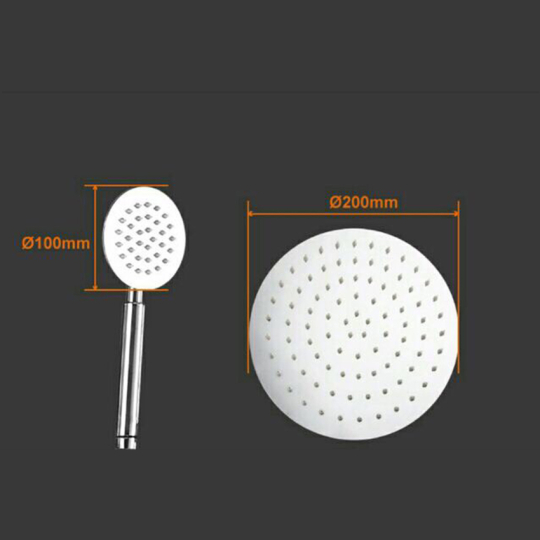 Sen cây tắm tròn lệch inox 304 HI-SC9017