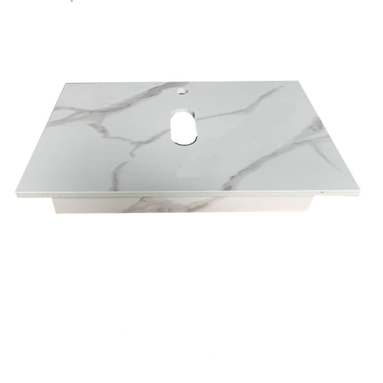 Bàn Đá Chống Trầy Đặt Lavabo Trắng HI-BĐ06