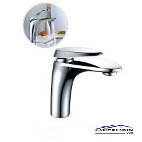 VÒI RỬA LAVABO NÓNG LẠNH ĐỒNG THAU MẠ CROME -5204