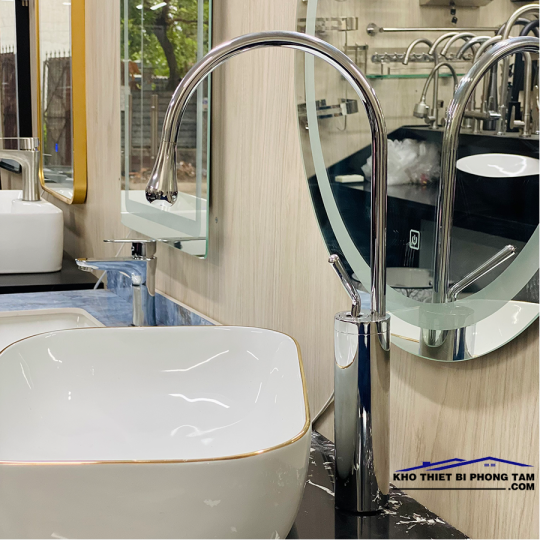 VÒI RỬA LAVABO NÓNG LẠNH ĐỒNG THAU MẠ CROME -5320B