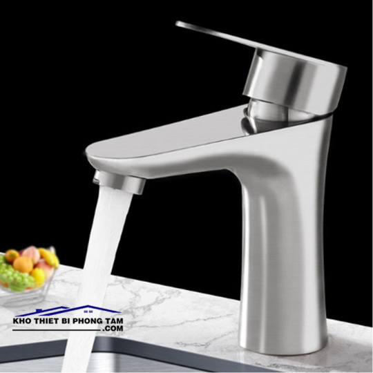 VÒI RỬA LAVABO NÓNG LẠNH INOX 304 -5222