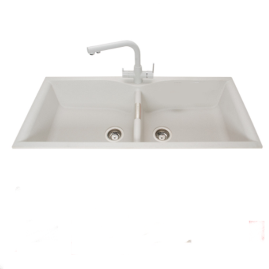 (NEW)CHẬU CHÉN ĐÁ GRANITE TRẮNG CAO CẤP HI-13CĐT