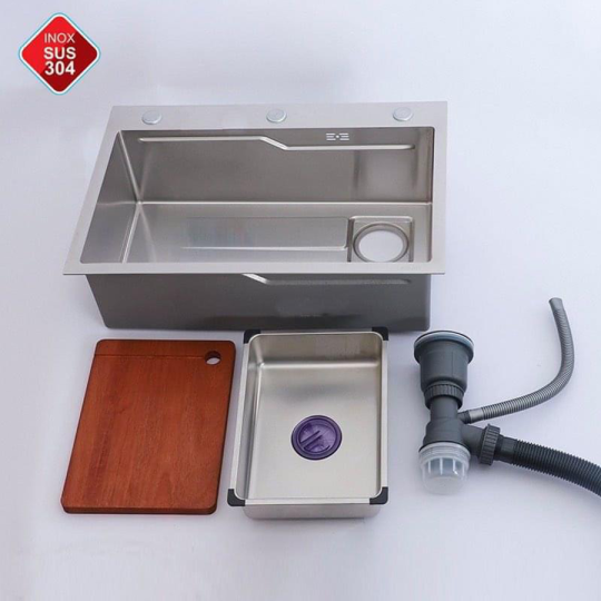 (NEW)CHẬU CHÉN INOX  CAO CẤP HI-C25IN