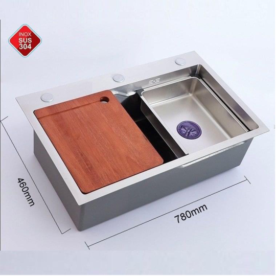 (NEW)CHẬU CHÉN INOX  CAO CẤP HI-C25IN