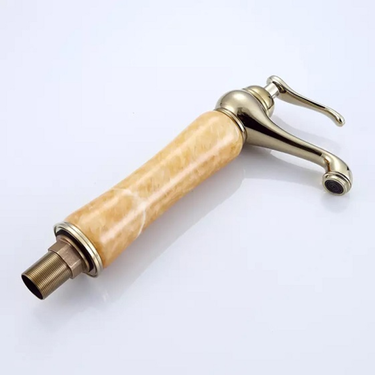 VÒI RỬA LAVABO NÓNG LẠNH  GIẢ CỔ CAO CẤP -5213(30CM)