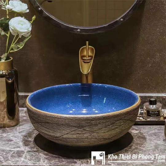 Lavabo Đặt Bàn Tròn HI-LA47