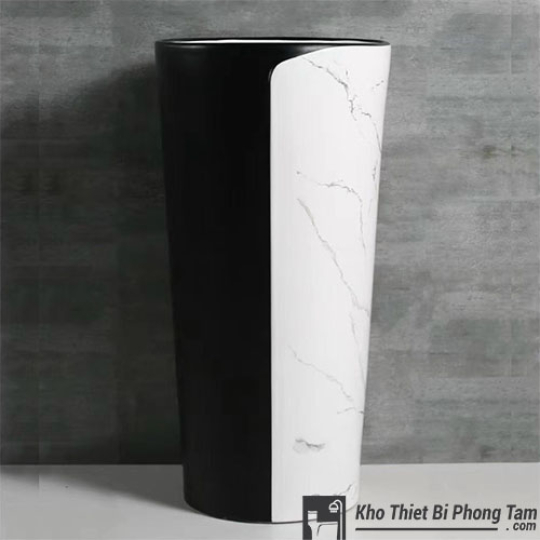 Lavabo Đứng Trắng Đen HI-LA28