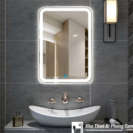 GƯƠNG LED CẢM ỨNG CAO CẤP VIỀN TRẮNG HI-GL105T