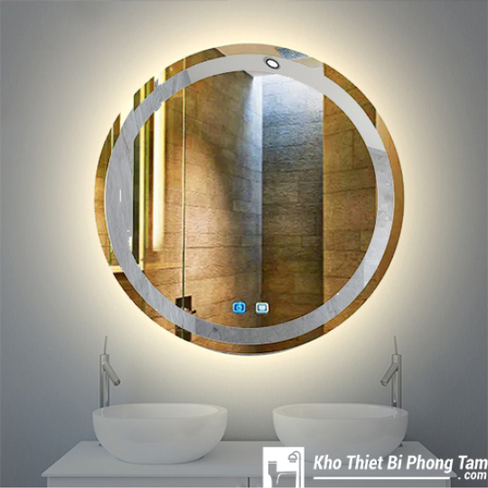 GƯƠNG LED TRÒN CẢM ỨNG CHỐNG BÁM HƠI NƯỚC CAO CẤP HI-GL111
