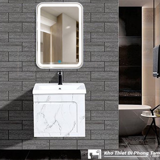 Lavabo Tủ Nhựa PVC Gương LED Cao cấp HI-T7551