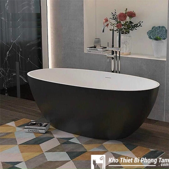 Bồn Tắm Trứng Trắng Đen HI-BT06TĐ