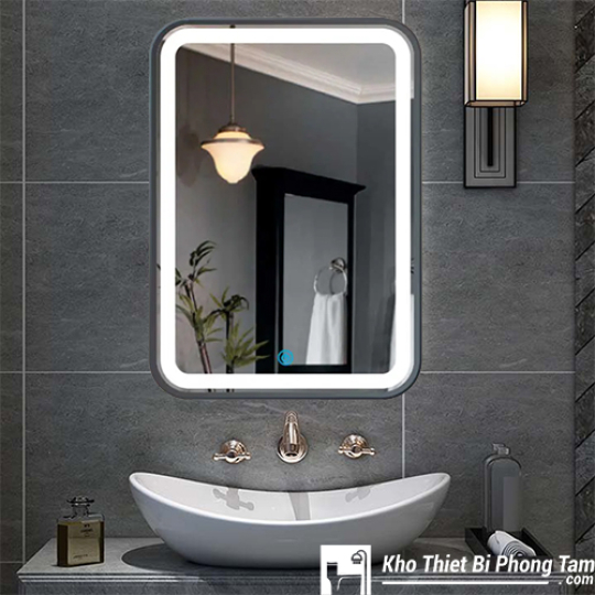 GƯƠNG LED CẢM ỨNG CAO CẤP VIỀN ĐEN HI-GL105Đ