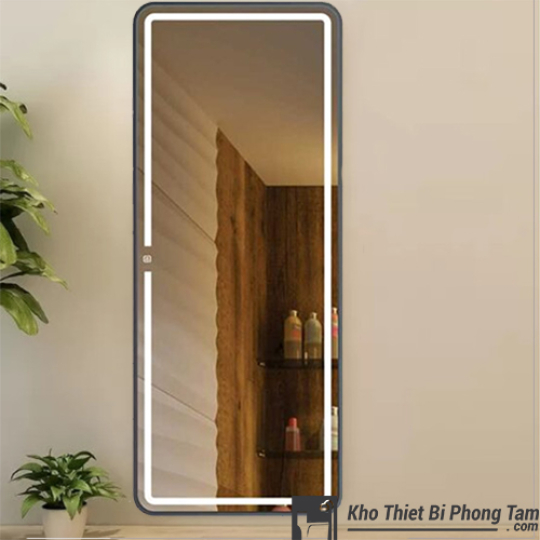 GƯƠNG LED ĐỨNG TOÀN THÂN CẢM ỨNG CAO CẤP VIỀN ĐEN HI-GL108Đ