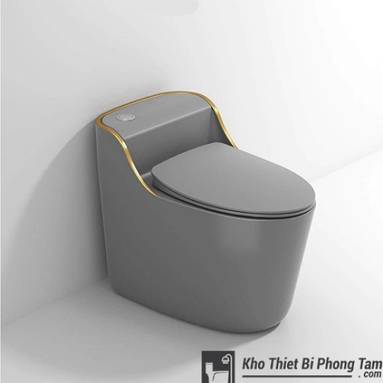 (NEW)Bồn Cầu 1 Khối Xám BC-9231