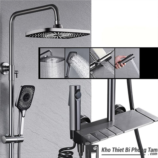 (NEW)Sen Cây Tắm Phím Đàn Nóng Lạnh Sơn Tĩnh Điện Đen HI-SC9046