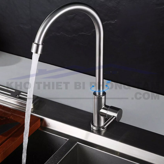 VÒI RỬA CHÉN LẠNH INOX 304 CAO CẤP HI-4001