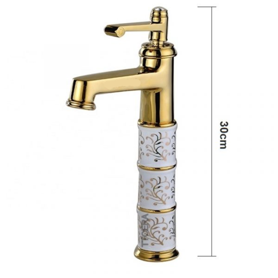 VÒI RỬA LAVABO NÓNG LẠNH MẠ VÀNG CAO CẤP -5316