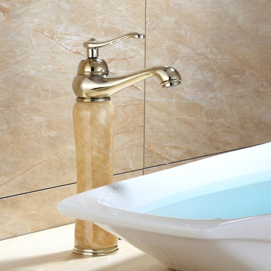 VÒI RỬA LAVABO NÓNG LẠNH  GIẢ CỔ CAO CẤP -5213(30CM)